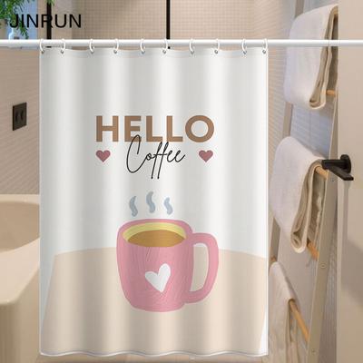 Bathroom Thickened Waterproof Curtain Mildew Proof Shower Curtain Shower Partition Curtain Shower Curtain Bathroom Curtain Free Perforation