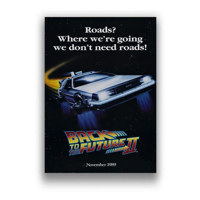 Klassischer Film Zurück in die Zukunft Auto Poster Kunst Malerei Leinwand Poster Druck Bild Moderne Heimdekoration Farben Kein Rahmen