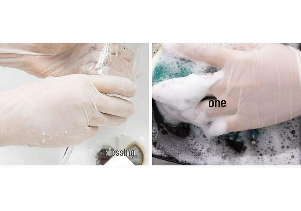 Extended Thick Waterproof Nitrile Disposable Gloves for Dishwashing and Catering