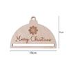 6x Macrame Ornaments Christmas Ornament DIY Semi Circle Hanging Pendants