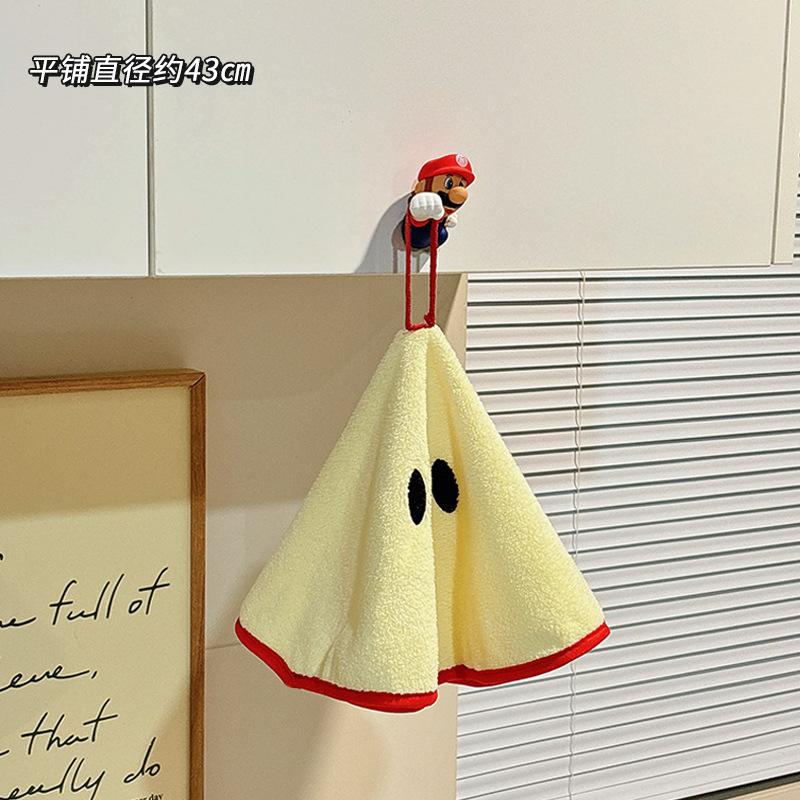 Cute hand cloth, kitchen, bathroom, water-absorbing quick-drying hand towel, no hair loss, children s handkerchief hanging towel, hand towel