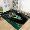 Green Mane Lion Carpet Rug Soft Washable Antislip Home Living Room Sofa Mats Personalized Christmas Rug