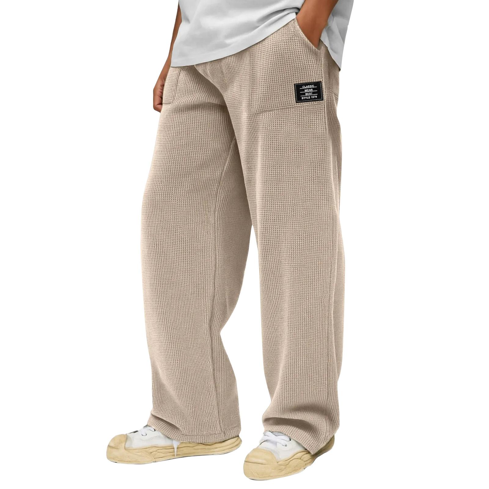 

Мужские вельветовые брюки мешковатые с широкими штанинами повседневные на резинке со шнурком свободного кроя спортивные штаны XXL хаки