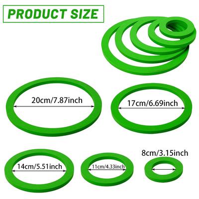 5Pcs Aquarium Floating Plant Rings Fish Feeding Rings Floating Grass Blocking Rings for Fish Tank Aquarium Pond Accessories