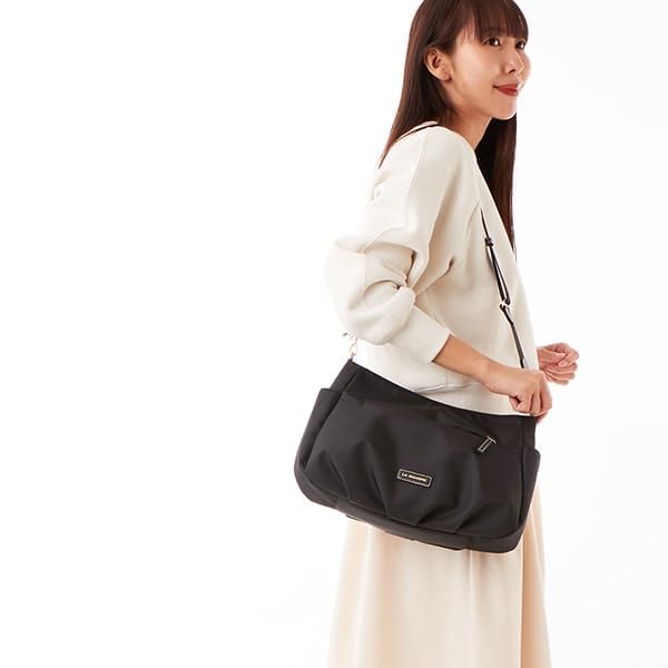 Labagagery Polyester Canvas Tucked Shoulder Bag B008702 Brown (20)