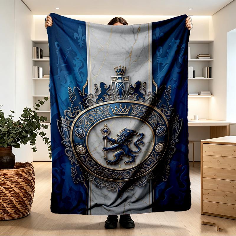 Chelsea Football Club Print Blanket - Soft & Comfortable, for Bedroom, Travel, Sofa, Home Decoration - Birthday Christmas Gift for Friend