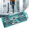 Metal Carbon Steel Tapping Tooth Set with Storage Box Durable Wear-Resistant High Precision Wide Size Range Tapping Tooth Kit