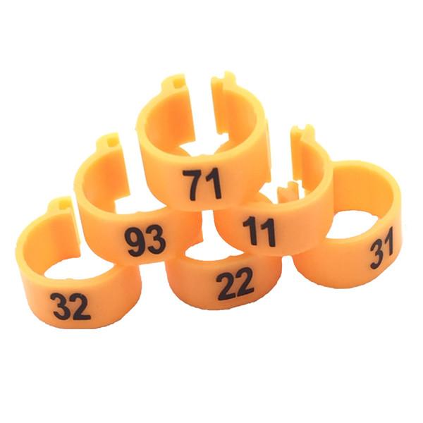 Inner Diameter 10mm Pigeon Leg Ring Poultry Pigeon Bird Parrot Clip Ring with Foot Ring Pigeon Supplies Bird Utensils 100Pcs/Set