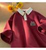 Men's Retro Trend Heavy Cotton Short-Sleeved Polo T-Shirt