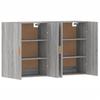 Wall Cabinets 2 pcs Grey Sonoma Wood Based Material
