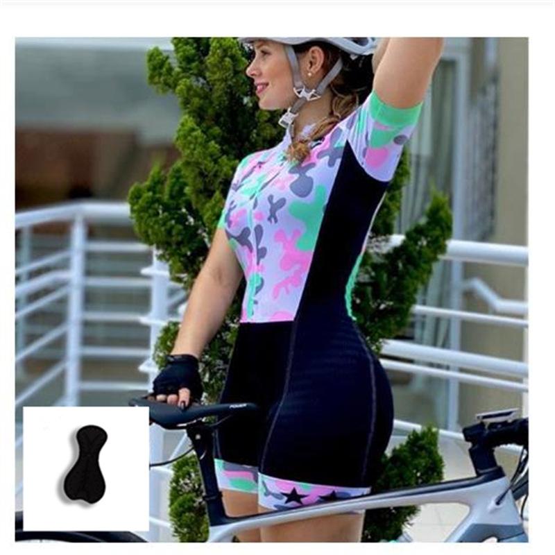 Bicycle Mountain Bike Sportswear New Women's Summer Short-sleeved Triathlon Breathable, Onesie