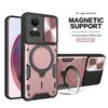 For OPPO Reno 10 5G CPH2531 Case Slide Camera Protect Phone Case for Oppo Reno10 Pro Global 2023 CPH2525 Ring Holder Back Cover