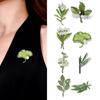 Broche Versátil Diseño de Hoja Botánica Broche con Acabado Brillante Resistente a la Decoloración Suéteres Bufandas Bolsos Sombreros Imperdible