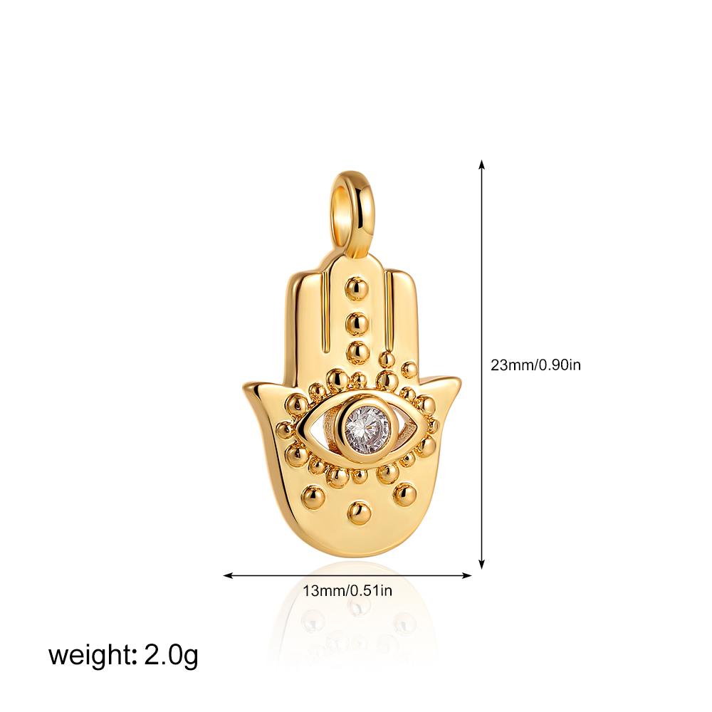 Boho Multiple Charms Flower Moon Star Sun Hamsa Hand Pendant Necklace for Women 18k Gold Plated DIY Charm Vintage Jewelry Gifts