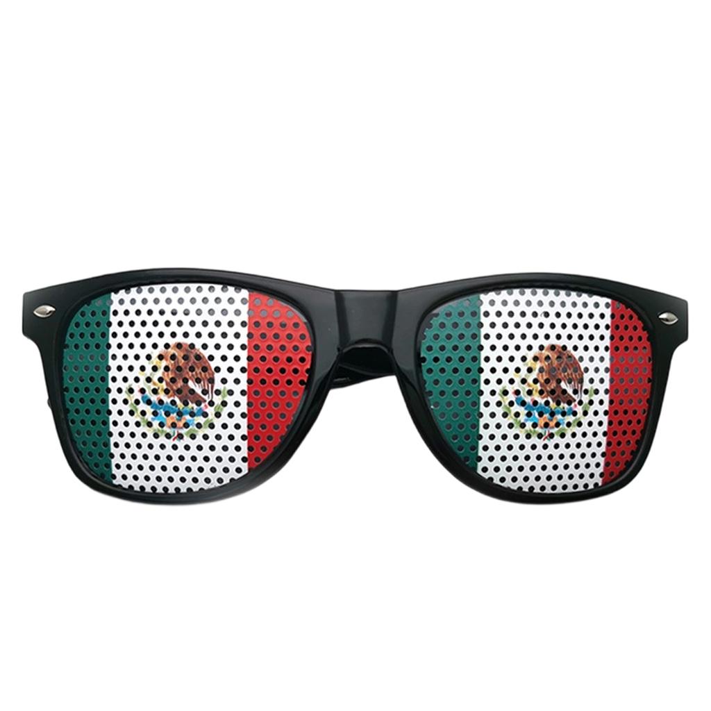 Multicolored Flag Sticker Sunglasses