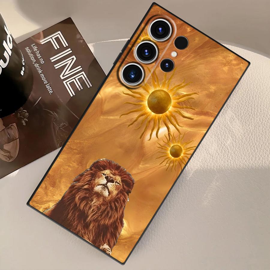 Black Soft Phone Cover Case for Samsung Galaxy S21 FE S25 Edge S23 Ultra Note 8 9 10 20 Ultra S24 Plus S20 S9 S10 Creative Art