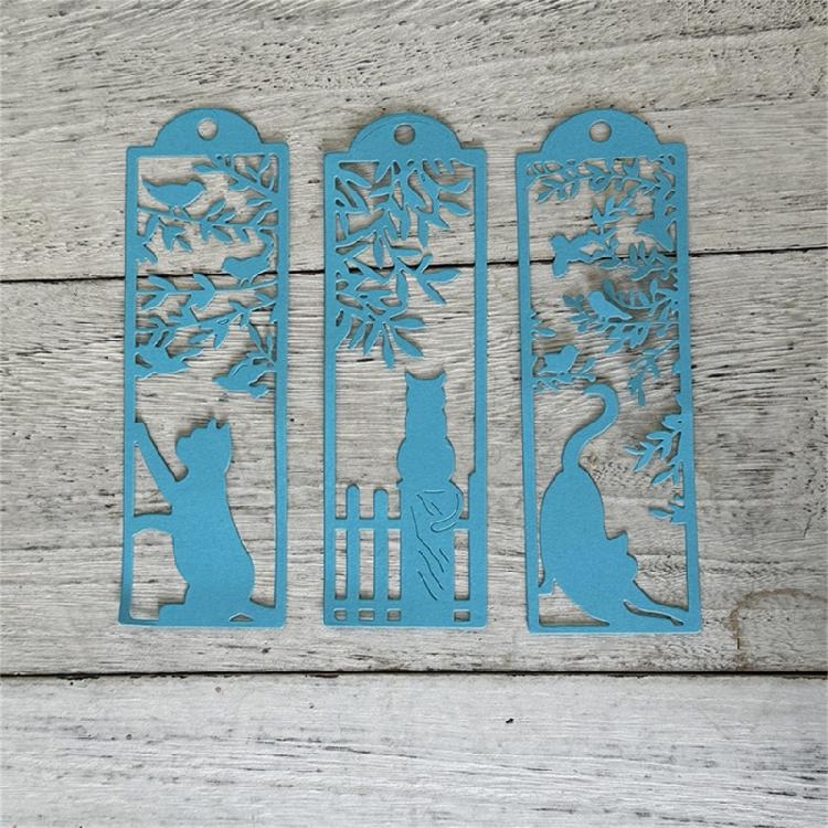 Window Kitten Cutting Dies Scrapbooking Stencils Carbon Steel Dies Cut Stencils for Card Making Photo Album Decoration