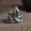 Retro Style Python Ring, Niche Men's Open-end Ring, Adjustable Ring