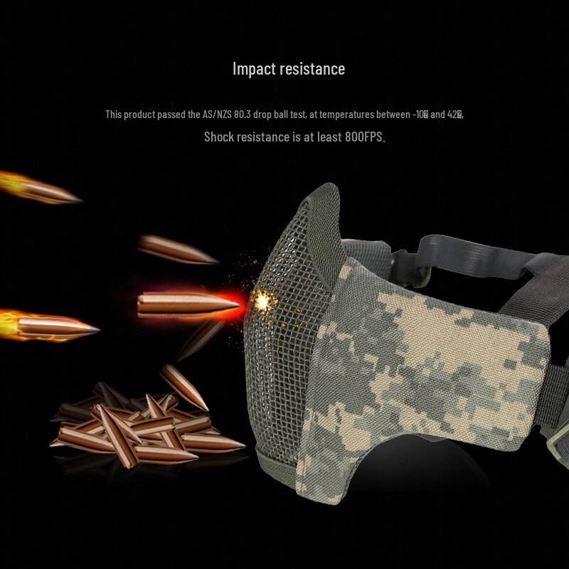 Breathable Steel Mesh Tactical Face Mask