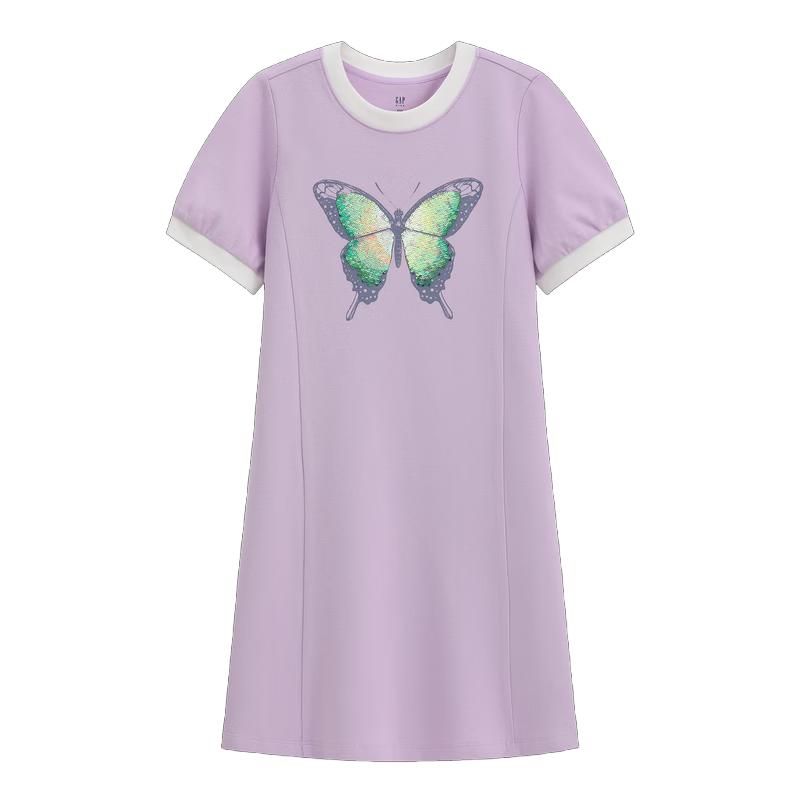 GAP Girl s Reversible Sequin Short Sleeve T-Shirt Dress 150/72