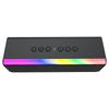 Portable Speaker 52mm Dual Full Range Wireless Speakers with RGB Lights Power Bass Black