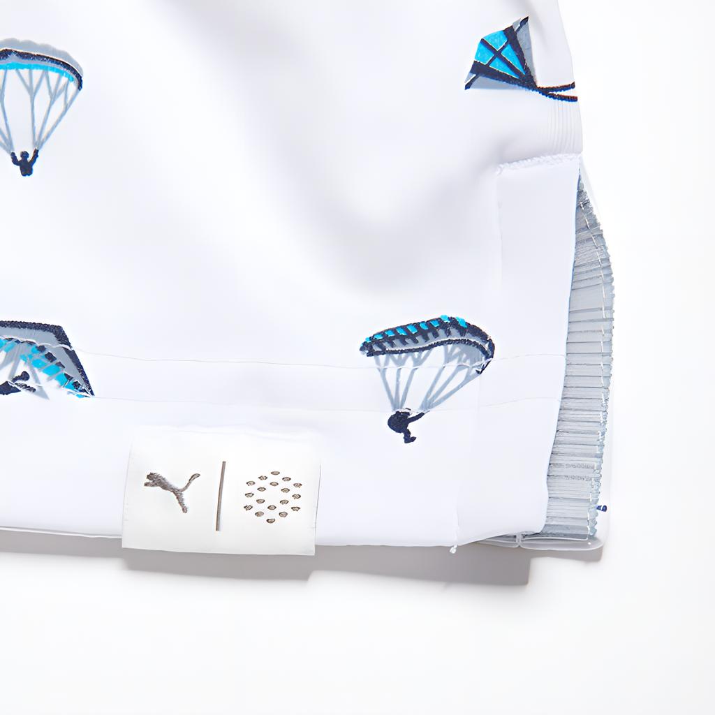 Puma Quick-Dry Pullover Casual Moisture-Wicking Short Sleeve Polo Shirt Men Polo Shirts White Angel-Blue 533790-01