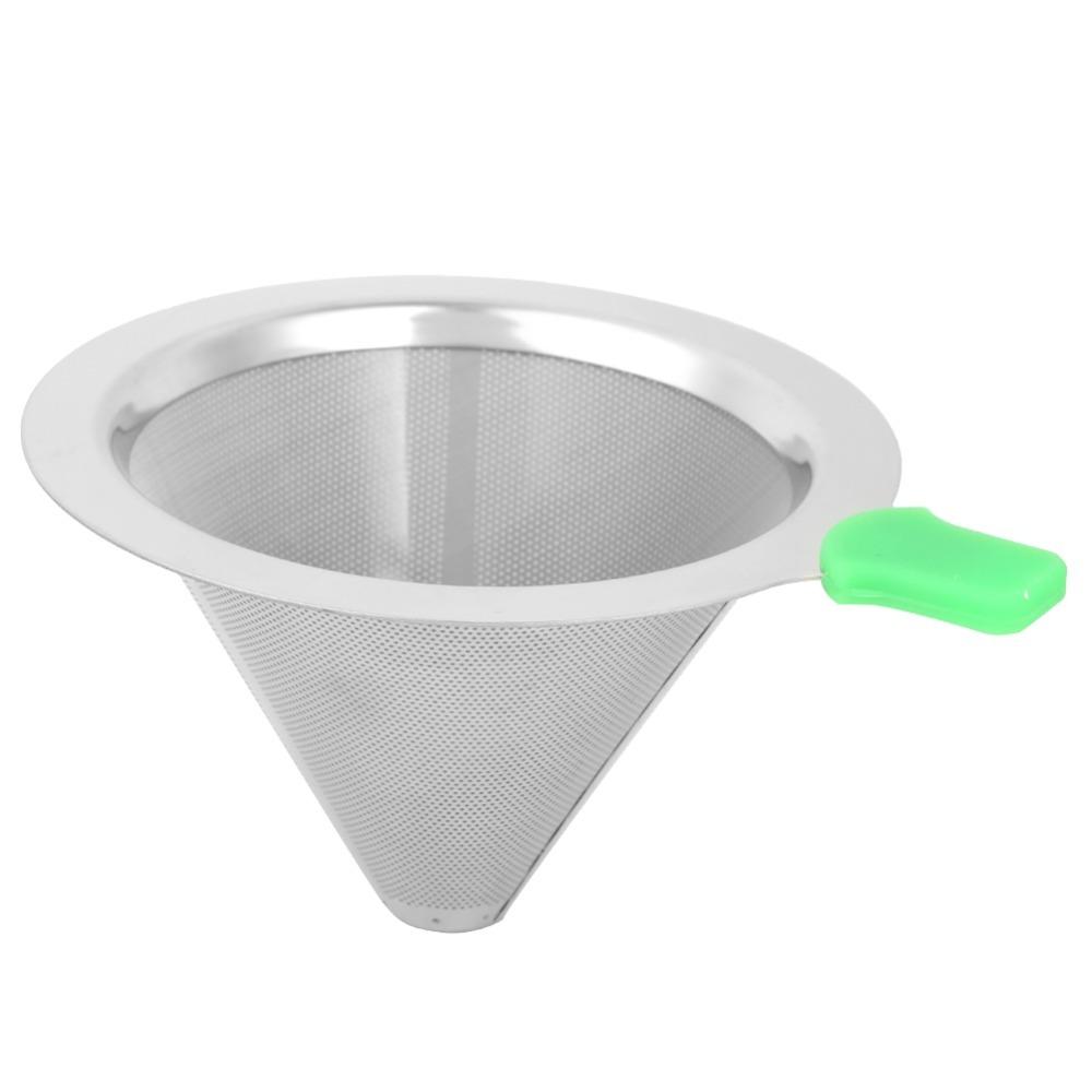 Double Layer Pour Over Coffee Filter Stainless Steel Drip Coffee Maker  Pour Over Coffee Brewing