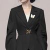 1pcs Charm Butterfly Brooch Butterfly Clothing Accessories Gold Color Brooch Romantic White/black Charm Pearl Brooch Women Gifts