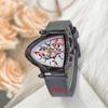 Casual Mechanical Watch Simple Quartz Wrist Watch New Triangular Hollow Watch  Men