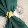 Adjustable Napkin Ring, Leaf High-grade Leaf Napkin Ring, Napkin Buckle, Maple Leaf Size Leaf Metal Ring