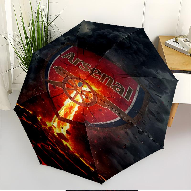 football team.C Print Automatic Open Close Umbrella, Portable Foldable Umbrella, for Outdoor Commute Camping Trip, Ideal Birthday Gift