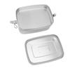 Double Layer Stainless Steel Lunch Box Portable 1.5L Bento Box for Student Office Workers Canteen Picnic Camping