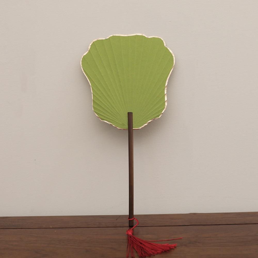 Blank Painting DIY Fan Paper Decorative Craft Fan Hand Cranked Fan  Photography Prop