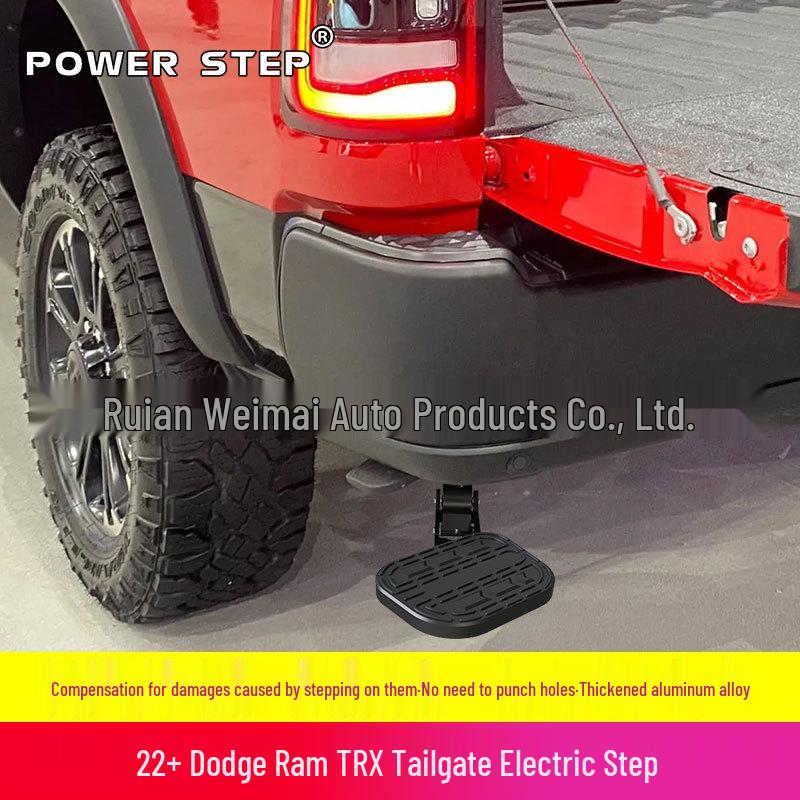 Dodge Ram TRX Retractable Tailgate Step Pedal Modification