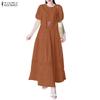 Women Short Sleeve Blouse and Long Skirts Summer Two Piece Suit Sets