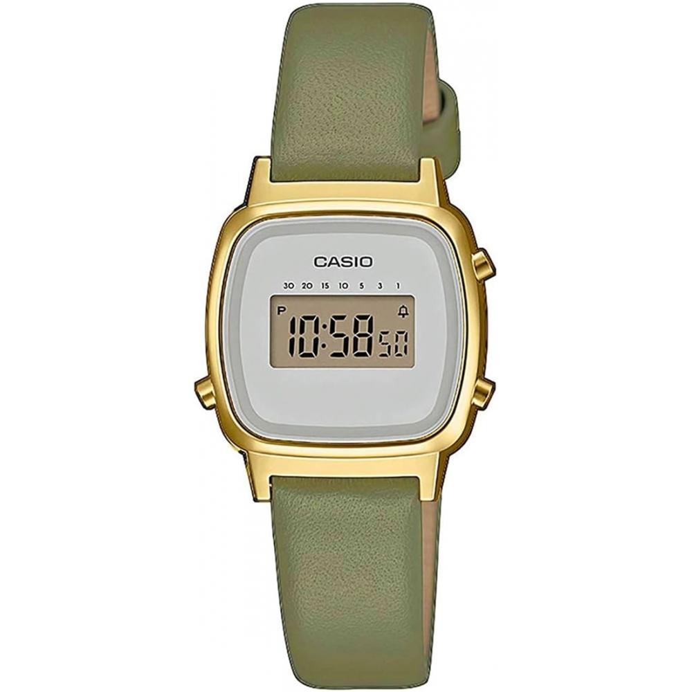 

[CaSio] CaSio Watch Women S Digital La670wefl 3 moSS Green Leather Band overSeaS Model []