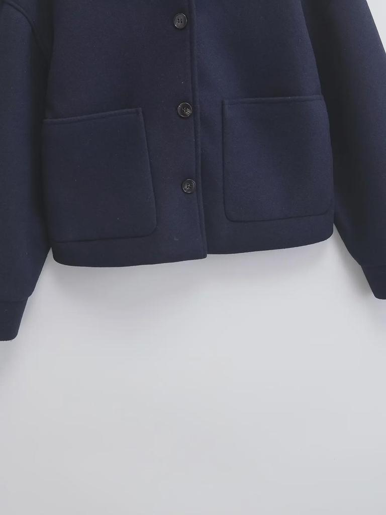 2024 Autumn/Winter European & American Women's Loose Woolen Coat