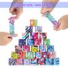 Twister.CK 34ks Party Favors Set, 30ks Slap Bracelets (15 vzorů) a 4ks samolepek, herní ceny,