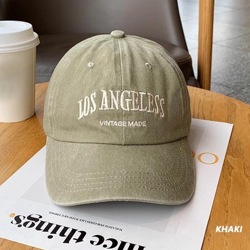 Cotton Retro Vintage Baseball Cap Men Women Denim Embroidered Letters Hat Cotton Soft Top Caps Casual Retro Unisex Hats