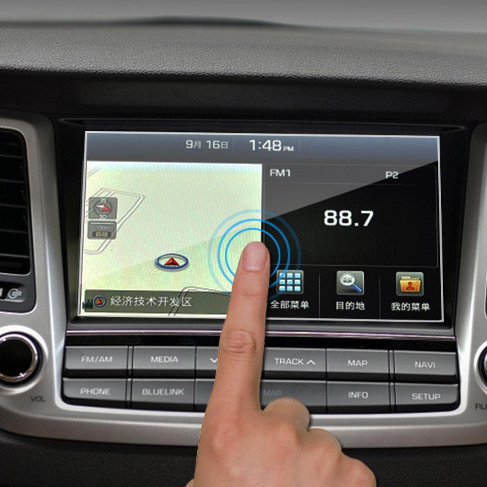 1Pc Navigation Screen NAVI Film for Hyundai Tucson 2015 2016 Navigation Panel NAVI Film Sticker Car Styling Accessories
