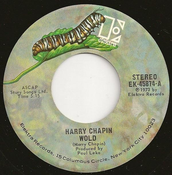 

7inch Record HARRY CHAPIN WOLD EK45874 Elektra 1973 US Rock Used
