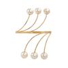Metal Adjustable Open Pearl Baroque Style Bracelet for Bride