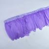 1Meter Colored Goose Feathers Trims Real Geese Feather Trim Tassel Fringe Ribbon White Black Feather Crafts Clothes Accessories