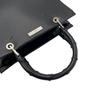 Used GUCCI Handbag Bamboo Bamboo Handle ToteHandbag black leather/Bamboo Women