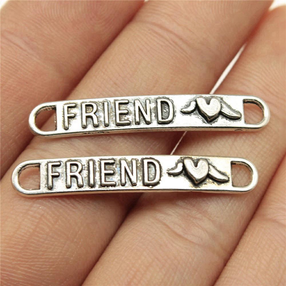 Letter Plate Connectors Alphabet A-Z Antique Bronze Zinc Alloy Jewelry Making Craft Parts DIY Connect Parts