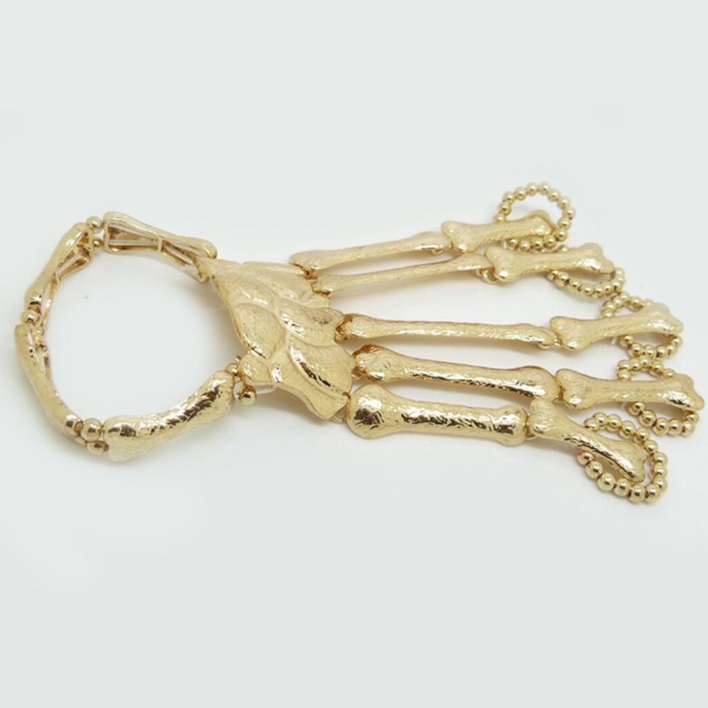 Halloween Requisiten Geschenk Nachtclub Party Punk Finger Armband Gothic Handschuh