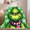 Christmas Gift Comedy Movie How the Grinch Stole Christmas Blanket Home Warming, Four Season Bed Decoration Sofa Cover Flannel Throwing Blanket K17