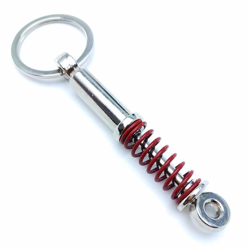 Porte-clés de voiture créatif avec levier de vitesse de turbine, moyeu de roue, disque de frein et pendentif amortisseur