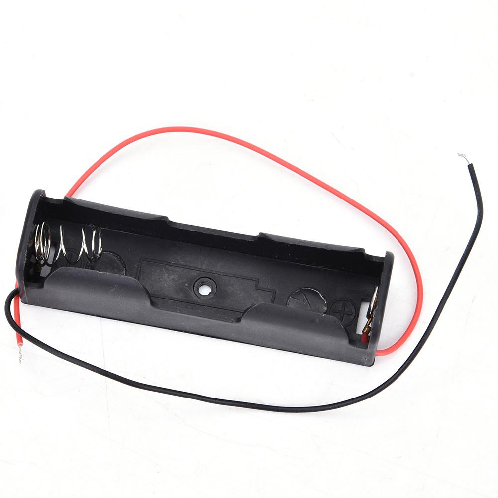 Plastic Battery Case Fit for 18650 3.7V Battery Storage Holder Case with Wire (1 Battery)