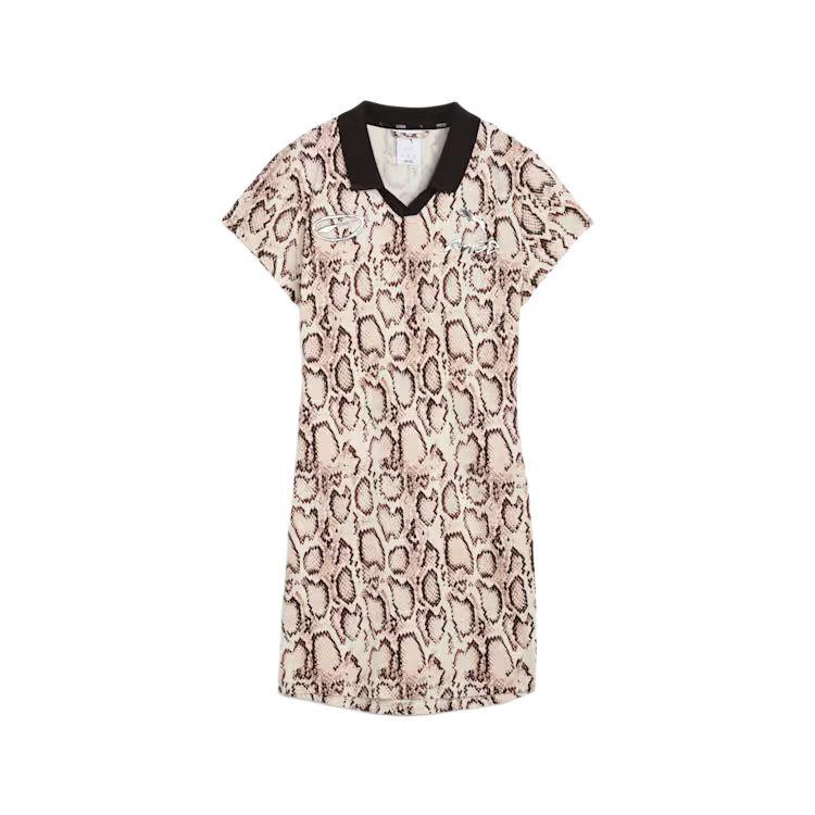 

Puma A$AP Rocky FW25 Платье с V-образным вырезом и короткими рукавами для футбола с принтом по всей поверхности Женские платья 633416-36 S